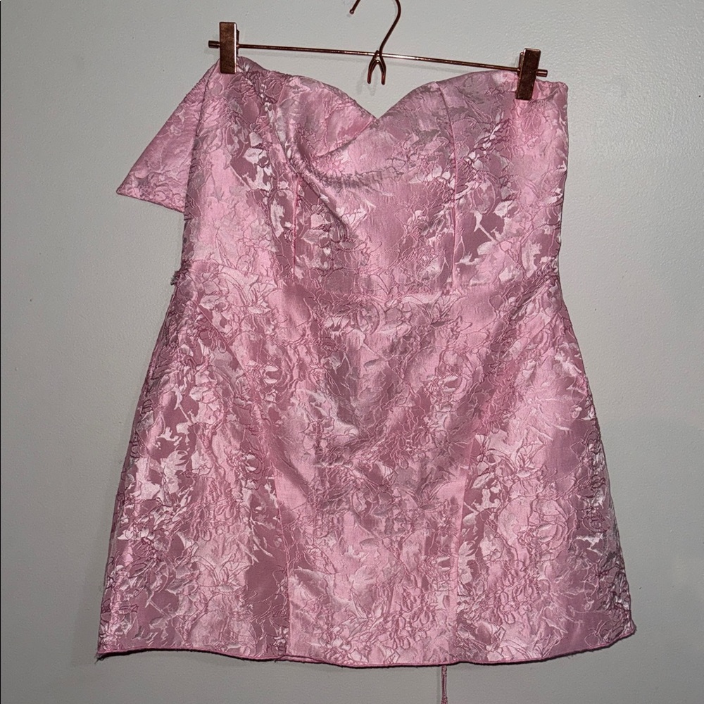 Amazon Pink Strapless Dress